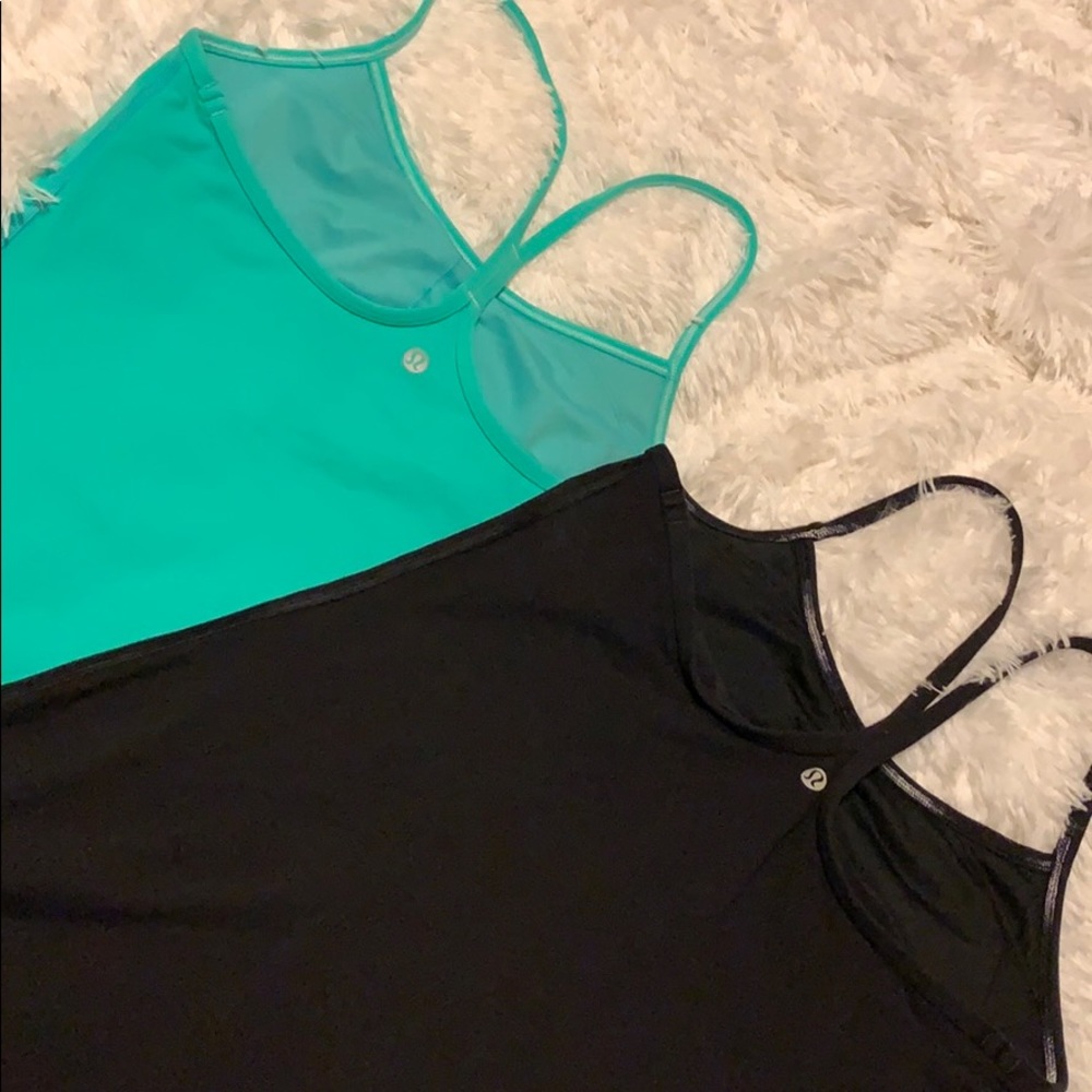 NWOT Pair of Lululemon Power Y Tanks